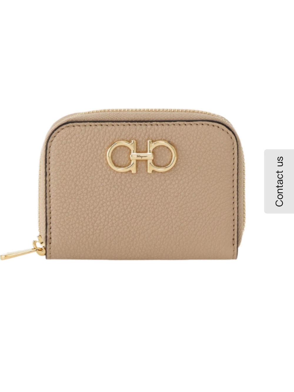 Ferragamo Gancini Zipped Card Holder: Like New Condition
